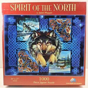 SunsOut Spirit Of The North Wolf 1000 Pc Puzzle - NIB